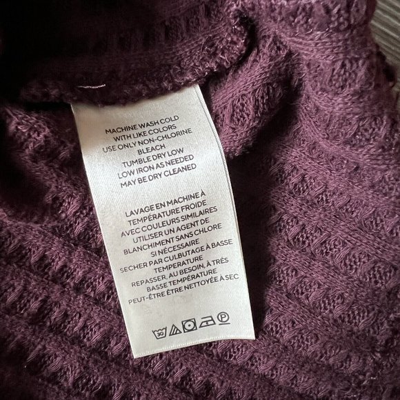 Free People NWT Juicy Long Sleeve Cowl Neck Thermal Shirt M Color: Date Night - Picture 9 of 11